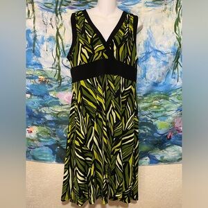 Apt. 9 Green and Black Dress